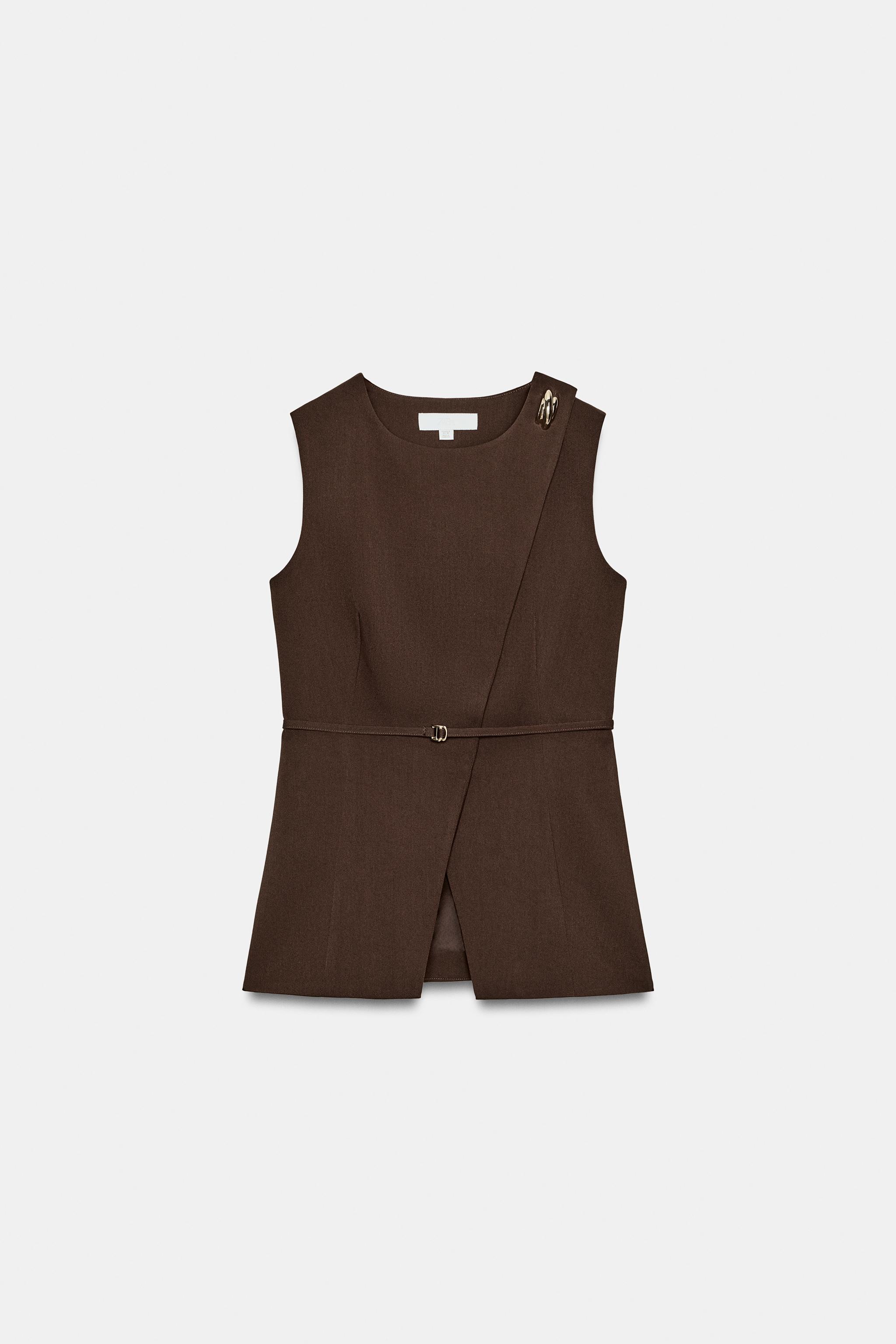 GILET CROISÉ À CEINTURE